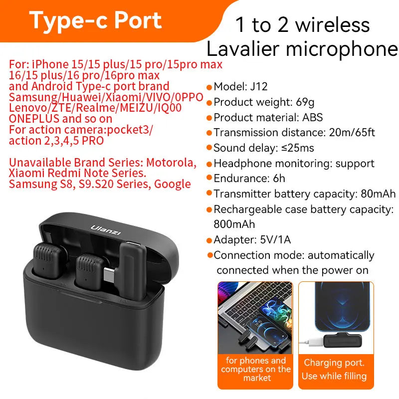 Ulanzi J12 Wireless Mic